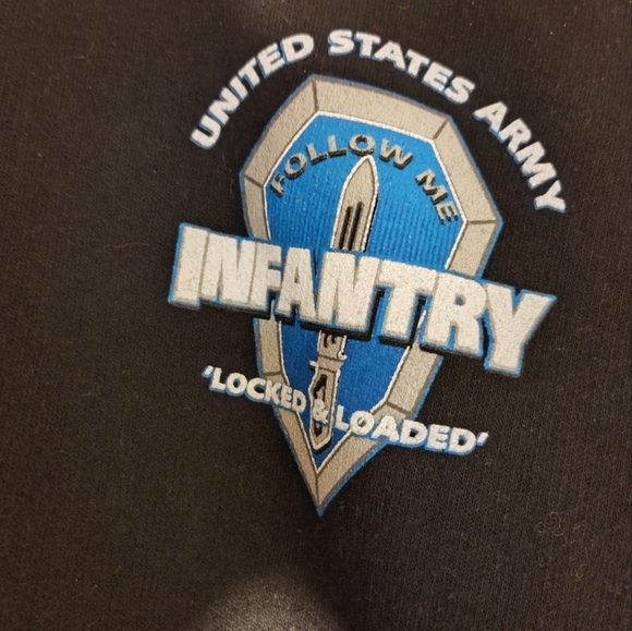 Men's U.S. Army Infantry Hoodie sz M - Picture 3 of 4